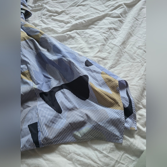 Lafayette 148 New York Cordelia Printed Midi Shirt Dress Designer - Picture 8 of 12